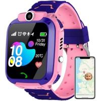 ราคา YuxLnJxem Kids Smart Watch, SOS Emergency Calling, Video Calling, การติดตามกิจกรรมกันน้ําสําหรับ 3-12 ปีหญิง/เด็กชาย-ไอเดียของขวัญวันเกิด (สีชมพู) (45956067267)