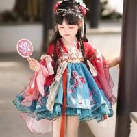 ราคา (พร้อมส่งในไทย) ชุดจีน ชุดตรุษจีน เด็กหญิง ไซร้ 150 ชุดสไตล์จีน ชุดฮั่นฝู (52105771567)