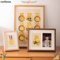 ราคา กรอบรูป CONFIANZA ชนิดไม้กันฝุ่น สำหรับแสดงเหรียญรางวัลด้วยความคงทน (52451082185)