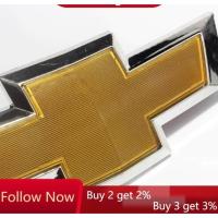 ราคา 24x8 ซม.กระจังหน้าสัญลักษณ์โลโก้ด้านหน้าอัตโนมัติสําหรับ Chevy Chevrolet Cruze 2009-2014 1.6/1.8L รถหัวป้ายสีเหลือง badge (27758903243)