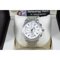ราคา Tag Heuer #NewLink Automatic Chronograph White #MenSize43mm (CJF2111) (24838836342)
