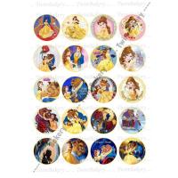 ราคา แผ่นเวเฟอร์ตกแต่งเค้ก (Wafer Sheet) รวมลายเจ้าหญิงเบลล์ Bell Princess **มีส่งด่วน** (28286900747)