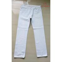 ราคา กางเกงยีนส์ลีวายมือสอง 5010651 สีขาว เอว37/45/8.5 (H76) (27152213388)