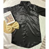 ราคา ชุดนอนกระโปรง แขนยาว ผ้าซาติน ใส่สบาย ระบายอากาศ (26559634863)