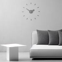 ราคา นาฬิกา On-Time V1M สีเทา ติดตั้ง 48-60 เซน Wall Clock DIY นาฬิกาแขวนผนัง ติดผนังไม่เจาะผนัง เข็มนาฬิกาใหญ่ (43803832410)