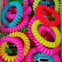 ราคา ยางมัดผม 50 เส้น คละสี ขนาด วงใหญ่ แบบเกลียว (1775868223)