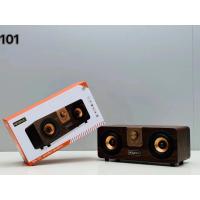 ราคา ลำโพงบลูทูธ MN-101 เสียงทุ้มหนักแน่น ลำโพงลายไม้2ดอก Bluetooth (25469272754)