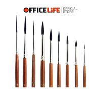 ราคา SEIKAI (เซไค) พู่กันขนกระรอก พู่กันหัวกลมและขนยาว พู่กัน เบอร์ 0-10 ( 1 ด้าม ) (53255074679)