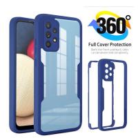 ราคา เคสโทรศัพท์มือถือ ป้องกันหน้าจอ ปิดด้านหลัง 360 องศา สองด้าน สําหรับ Samsung Galaxy A04 A04S A13 A23 4G 5G M52 A53 A73 4G 5G (21272841856)