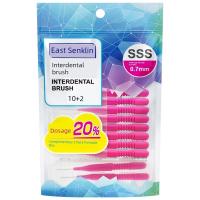 ราคา toothbrush แปรงซอกฟัน Nathan Klin Interdental Brush แปรงซอกฟันจัดฟันจัดฟัน Interdental Brush 0.7 มม.ทําความสะอาด Interdental Gap แปรง (49654765362)