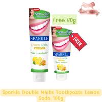 ราคา (ฟรี 60กรัม) Sparkle Double White Toothpaste Lemon Soda 100g.สปาร์คเกิล ไวท์ เลมอน โซดา 100กรัม (11518496944)