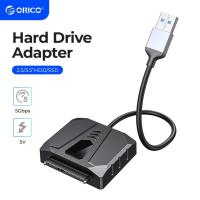 ราคา Orico SATA/IDE เป็นอะแดปเตอร์ USB 3.0 SATA Converter 5Gbps พร้อมฝาครอบซิลิโคนสําหรับ Universal 2.5/3.5 HDD/SSD Hard Drive Disk รองรับ CD ROM Driver-Free SATA 3.0 Cable (UTS2) (20026973263)