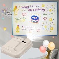 ราคา โปรเจคเตอร์วันเกิด+ฟิล์มลาย Birthday projector วันเกิด ไฟถ่ายรูป โปรเจคเตอร์จิ๋ว สําหรับตกแต่ง (41214994885)