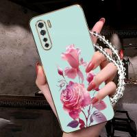 ราคา เคสสําหรับเคสโทรศัพท์ OPPO reno 3 Pro 2025 สร้อยข้อมือลายดอกกุหลาบล่าสุดปลอกกันกระแทก (29731783320)