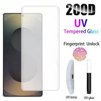 ราคา UV ของเหลว กาวเต็ม โค้ง กระจกนิรภัย ป้องกันหน้าจอ สำหรับ Samsung ss Galaxy S25 S24 S23 S22 S21 S20 S10 S9 Note 20 10 Ultra S20+ S10+ S9+ Plus 5G 4G 2025 (42412553029)