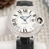 ราคา Cartier นาฬิกาข้อมือแพลตตินัม ประดับเพชร สีฟ้า902037นาฬิกาข้อมืออัตโนมัติ ขนาด 33 มม. สําหรับผู้หญิ (26102951163)