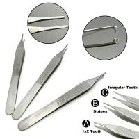 ราคา 12.5 ซม.ทันตกรรมเนื้อเยื่อ Tweezer ทันตกรรม Forcep สกัด Hemostat 1*2 Tweezer Home Organization Forceps Dressing Forceps (28412478503)