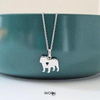 ราคา WOOF English Bulldog Necklace สร้อยคอพร้อมจี้เงิน ดีไซน์สุนัขพันธุ์อิงลิช บูลด๊อก (English Bulldog) (29434166994)