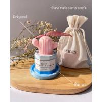 ราคา เทียนหอมกระบองเพชร ต้นชมพูพาสเทล กระถางพาสเทล 80 ml. แถมฟรีถุงผ้าหูรูด (23320335231)