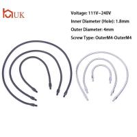 ราคา UK LED M4 Bla Silver ไมโครโฟนตําแหน่งท่อสองฟันภายนอก M4 ท่องูแบบยืดหยุ่น TH (52855764851)