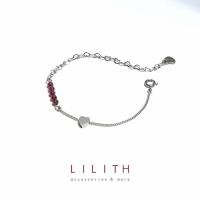 ราคา Lilith - Lucky Heart Bracelet สร้อยข้อมือ หินนำโชค โกเมน จี้หัวใจ (22217103603)