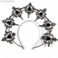 ราคา JUNYFASHION Goddess Glory Headwear, Luxury Elegant Baroque Hair Hoop, Vintage ศักดิ์สิทธิ์เงาการแสดงบนเวที Rhinestone Crown Lolita (43128271906)