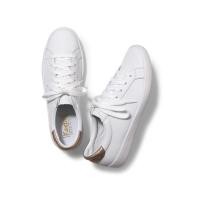 ราคา KEDS WH57103 ACE LEATHER METALLIC HEEL WHITE/ROSE GOLD รองเท้าผ้าใบผู้หญิงแบบผูกเชือก หนังสีขาวแถบหลังสีโรสโกลด์ (10212560552)