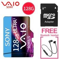 ราคา [ พร้อม หูฟังบลูทูธ ฟรี] SONY เมมโมรี่การ์ด Micro SDHC 32GB 64 GB 128GB Class 10 (7630700281)
