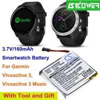ราคา ✿OrangeYu 160mAh Smartwatch Battery 361-00108-00, 361-00108-01 for Garmin Vivoactive 3, Vivoactive 3 Music (26109351806)