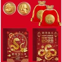 ราคา ปีใหม่เหรียญสวัสดิการปีงูทองคำสดNimbus 2025 ขายเพื่อนเหรียญที่ระลึกเปิดนักษัตรทองคำเปลวเล็ก ๆ น้อย ๆ ของขวัญประกัน (41023341531)