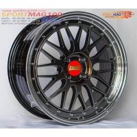 ราคา ล้อแม็กซ์ LM สีไฮเปอร์แบล็คขอบกระจก 7.5-17นื้ว 4รู100 ET35 [20111] (15396556857)
