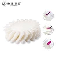 ราคา Modelones - ล้อแสดงเล็บ 10 ชิ้น ยาทาเล็บปลอม ฝึก การ์ดสี หัวเข็มขัด แหวน ชุดเริ่มต้น นู้ด (28568789594)