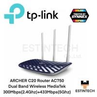 ราคา Router (เร้าเตอร์) TP-link ARCHER C20 AC750 Dual Band Wireless Mediatek ของใหม่ (14851256940)