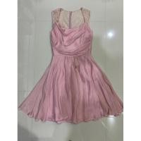 ราคา ชุดเดรสสีชมพูผ้าชีฟองใส่ไปงานแต่งงานสวยๆ (22286357854)