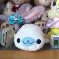 ราคา ตุ๊กตาแมวน้ำ mamegoma แท้ป้ายห้อย ใหม่ (1620020178)