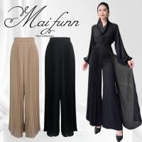 ราคา กางเกงเอวสูงปีกชีฟองอัดพลีท maifunn [mf04] ผ้าเกรดพรีเมียมเนื้อผ้า พริ้วใส่สบาย ทรงสวย ด้านข้างเล่นดีเทลผ้าอัดพลีส งานสว (48403912372)