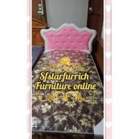ราคา SFONLINE แนะนำ เตียงนอนหนัง เตียงเจ้าหญิง รุ่นมงกุฎสีชมพูหวานพาสเทล (3465703472)