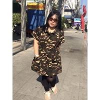 ราคา มินิเดรสสาวอวบลายทหาร (8149039820)