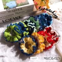 ราคา ยางรัดผมไหมพรม โดนัทรัดผม ยางรัดผมโครเชต์ ยางรัดผมแฮนด์เมด (28085817150)