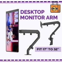ราคา เดสก์ท็อป Monitor Mount Arm ปรับแก๊ส Strut Stand รองรับ 17 "ถึง 32" Monitor Flexi LCD LED TV Holder Clamp Bracket (21780112372)