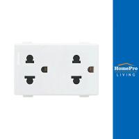 ราคา BTICINO เต้ารับคู่ 3 ขา SM9025G สีขาว จัดส่งโดย HomePro (23764139686)