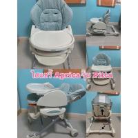 ราคา เก้าอี้ไฮแชร์ Aprica รุ่น Pitta สีเขียวลายจุด มือ 2 (10489279739)