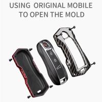ราคา Car Smart Remote Key Fob Case Cover Cap Key Shell Trim Auto Accessories For Porsche Cayenne Panamer (55603180926)