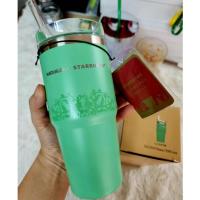 ราคา (ส่งฟรี พร้อมส่งในไทย) Starbucks สตาร์บัค+Stanley 414ML สแตนเลส N16 (ของแท้) (24653888796)