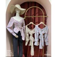 ราคา เสื้อครอปผูกเอวไขว้หน้าลายดอก (4976417741)
