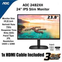 ราคา MONITOR (จอมอนิเตอร์) AOC 24B2XH/67 23.8" IPS FHD 75Hz Warranty 3 - Y รุ่นขายดี ยอดนิยม (4016538650)