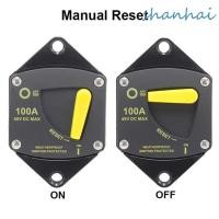 ราคา SHANHAI Marine Circuit Breaker, 30A-300A 12V-48V DC ยานยนต์ Circuit Breaker, กันน้ํา Dual Battery Overload Protection Manual Reset Circuit Breaker Marine Environments (43160823641)