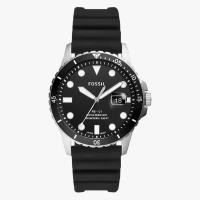 ราคา Fossil นาฬิกาข้อมือผู้ชาย Fossil Three-Hand Date Black Silicone Quartz Men's Watch Black รุ่น FS5660 (18207431149)