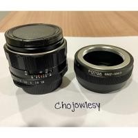 ราคา ขายยกชุด!! เลนส์มือหมุน Super-Takuma 55 mm f1.8 + เมาท์แปลง M42 to m4/3 Mount Lens Adapter (7342407037)
