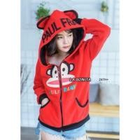 ราคา ส่งฟรีจ้าเสื้อกันหนาวผู้ใหญ่ลายการ์ตูน ลายลิง Paul Frank❤ (18632418974)